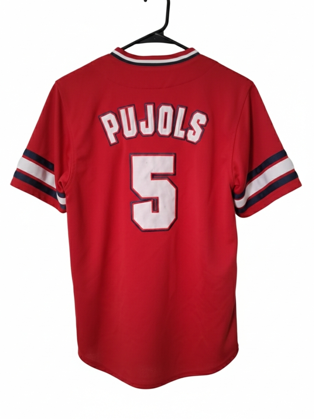 Major League Baseball Red Jersey with MLB Label. Cardinals. Pujols